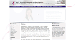 Desktop Screenshot of nycbreastreconstruction.com